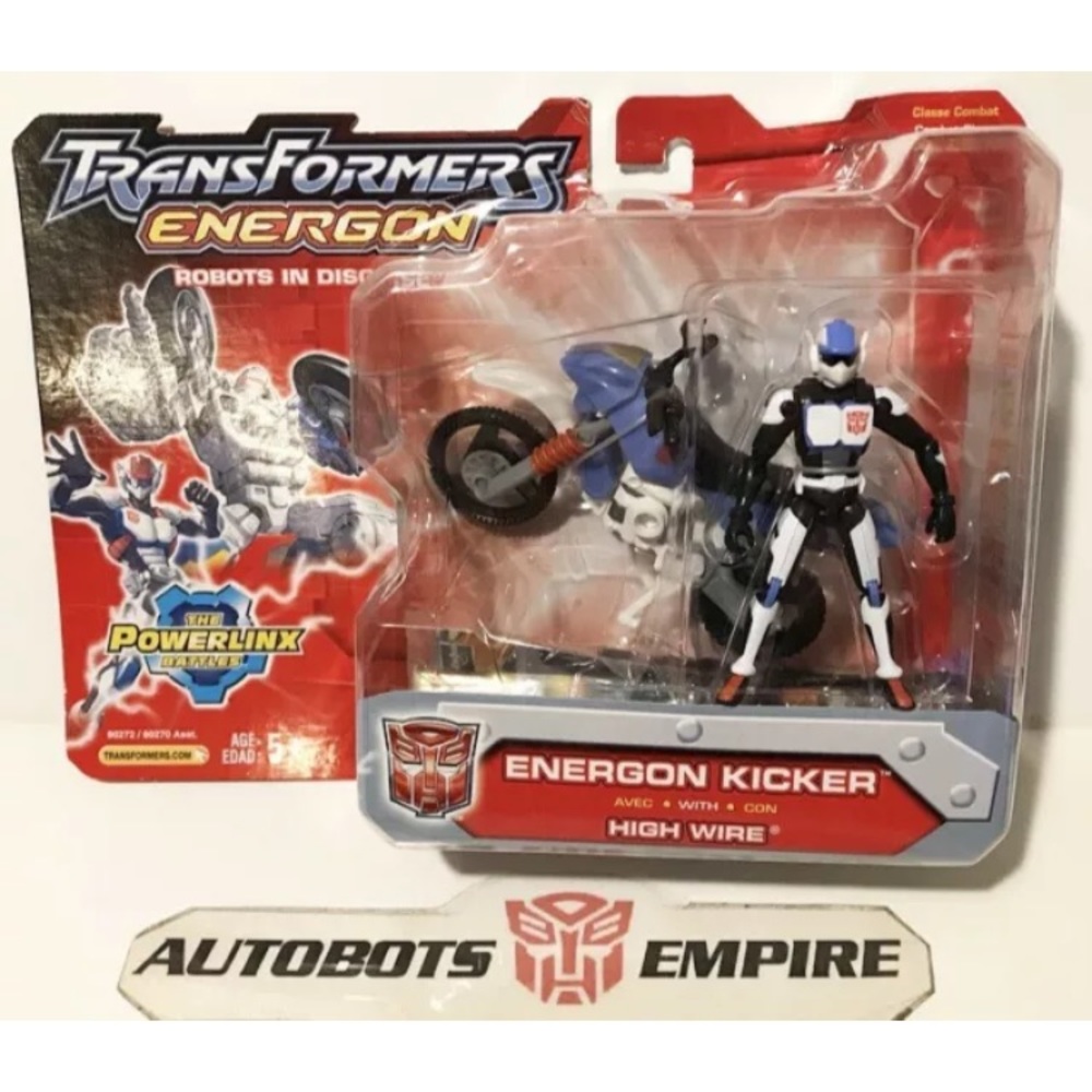 Hasbro TRANSFORMERS ENERGON KICKER HIGH WIRE Powerlinx Autobots Desepticons Lee